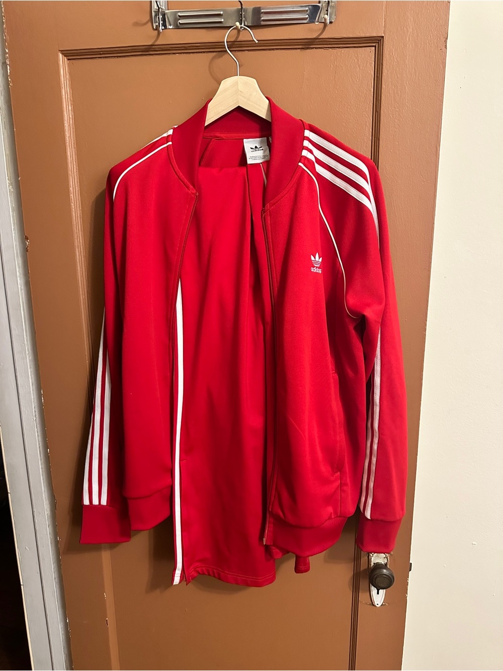 adidas Scarlet Red Track suit.